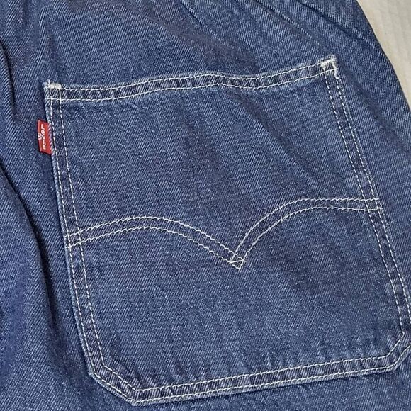 Levi's Stay Loose Boxer Taper Jeans Men's Size XXL Blue Medium Wash Elastic Wais - Picture 9 of 13